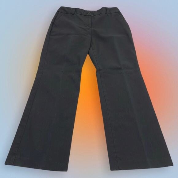 TALBOTS Women’s 6 Black HERITAGE FIT Bootcut Chino Pant - Picture 3 of 4